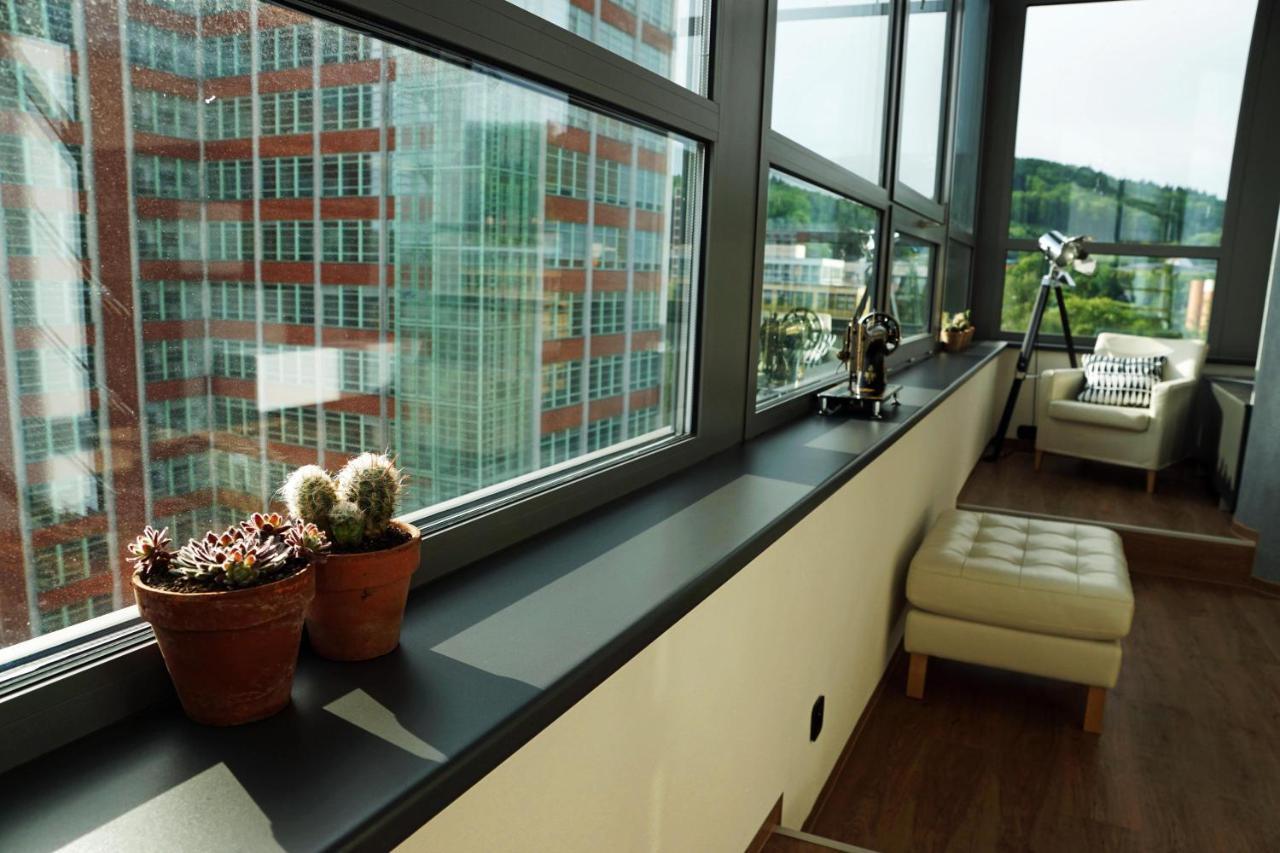 View Skyscraper Bata - Loft Xl Apartment Zlin Exterior photo