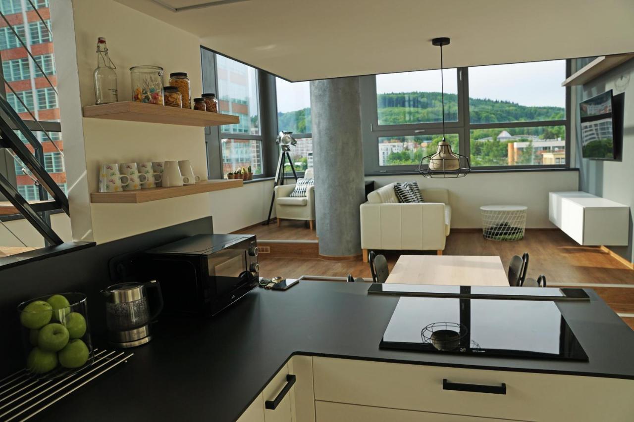 View Skyscraper Bata - Loft Xl Apartment Zlin Exterior photo