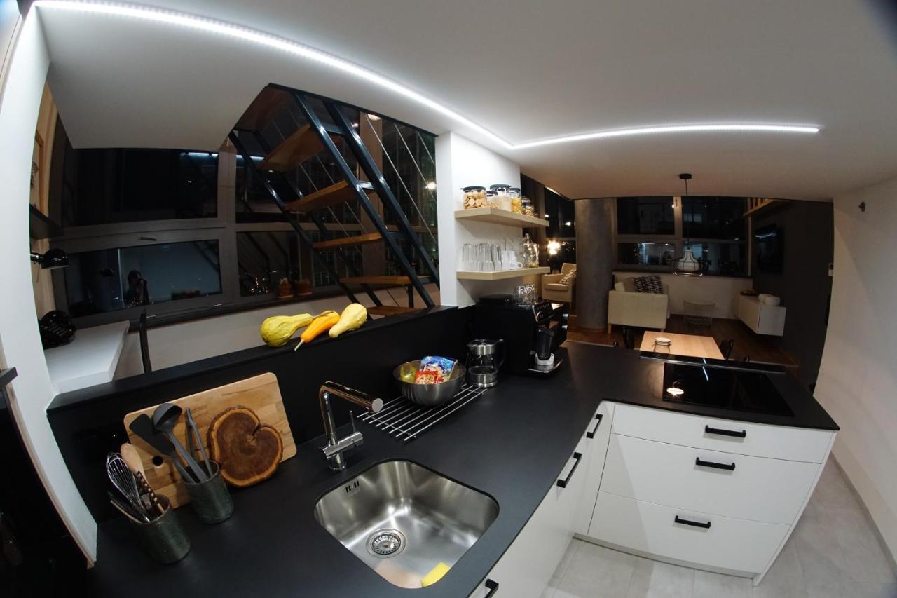 View Skyscraper Bata - Loft Xl Apartment Zlin Exterior photo