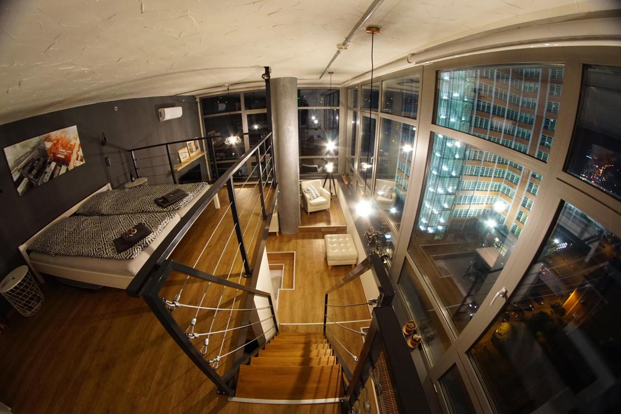 View Skyscraper Bata - Loft Xl Apartment Zlin Exterior photo